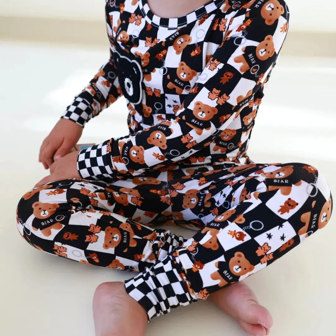 My Dear Teddy Bamboo Pajama Set | Sensory - Friendly | Nik&DELLE - Nik&DELLE