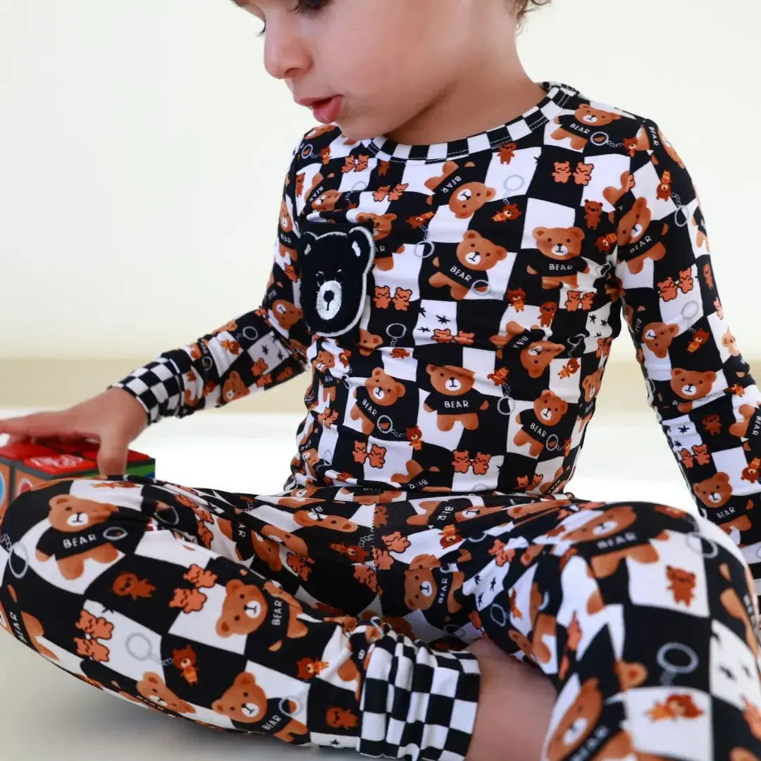 My Dear Teddy Bamboo Pajama Set | Sensory - Friendly | Nik&DELLE - Nik&DELLE