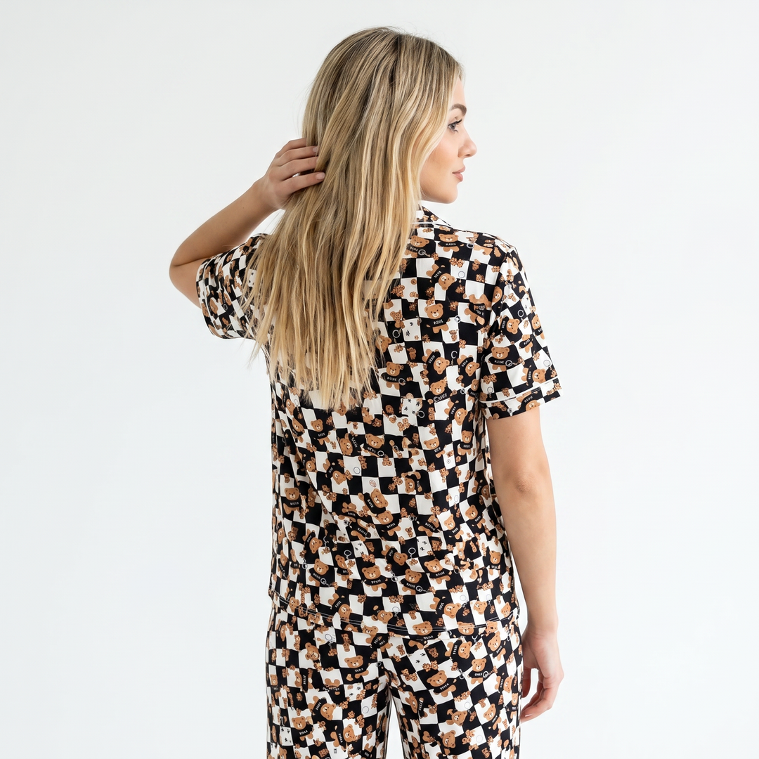 My Dear Teddy Women bamboo pajama set | Matching Pajamas | Nik&DELLE