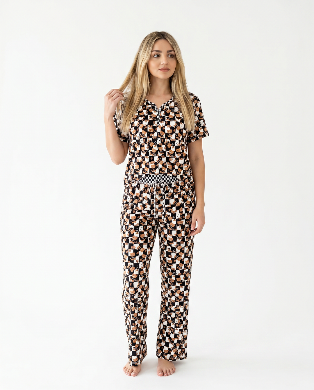 My Dear Teddy Women bamboo pajama set | Matching Pajamas | Nik&DELLE
