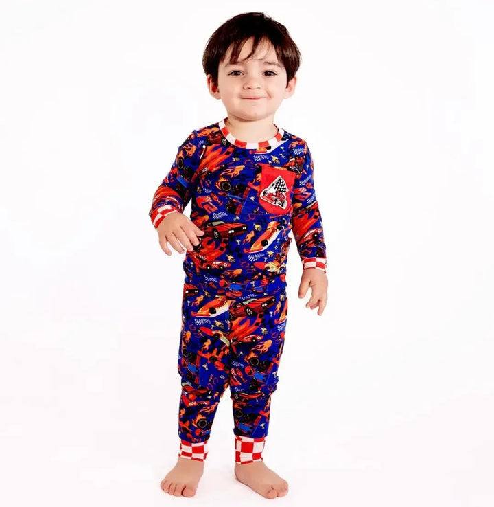 Bamboo Two Piece set | Turbo Check - Nik&DELLE