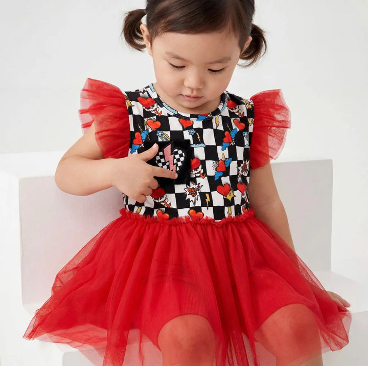 Electric Heart Tulle Bamboo Dress | Nik&DELLE Nik&DELLE