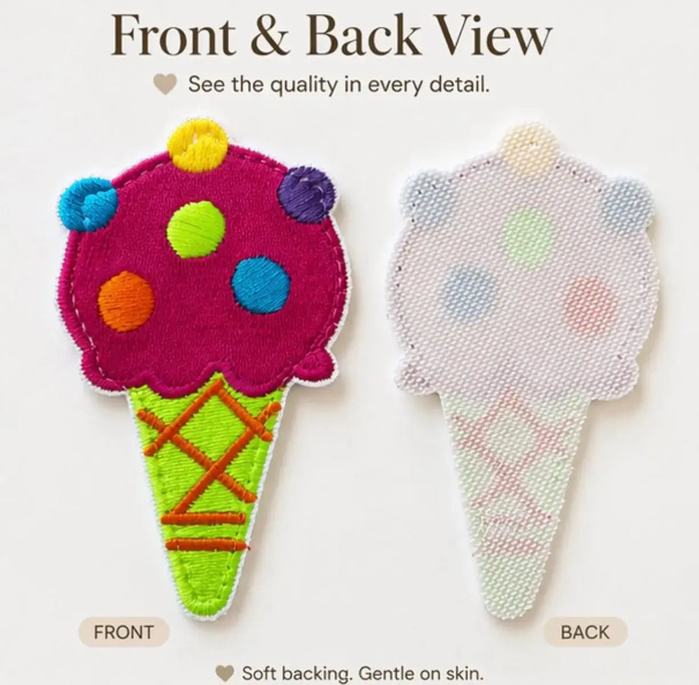 Sweet Sprinkle Cone Patch - Nik&DELLE