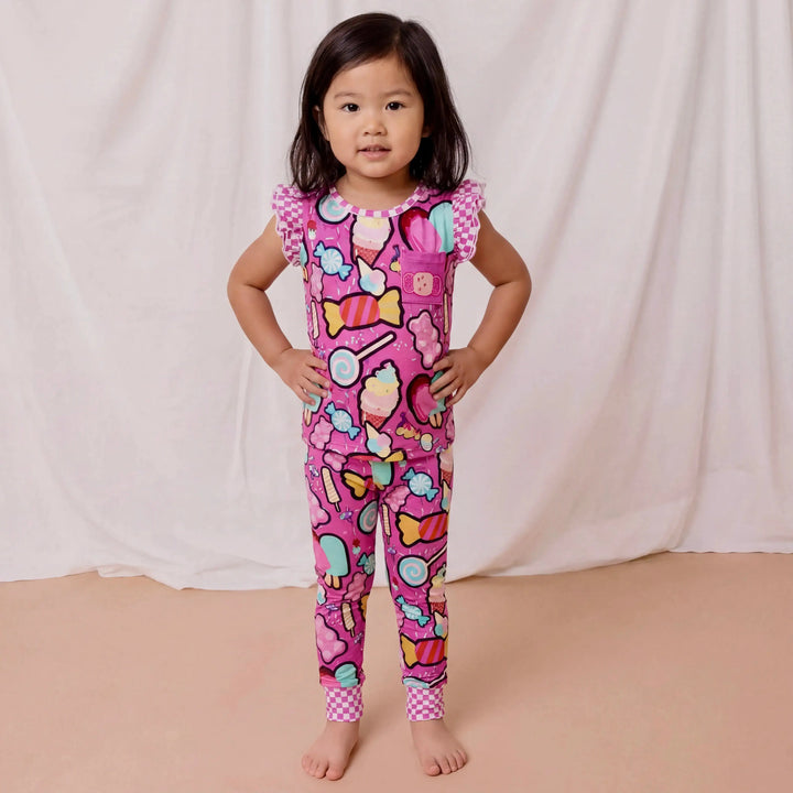 Bamboo Ruffle  Two Piece sets with Candy Patch | Candy Shop Nik&DELLE
