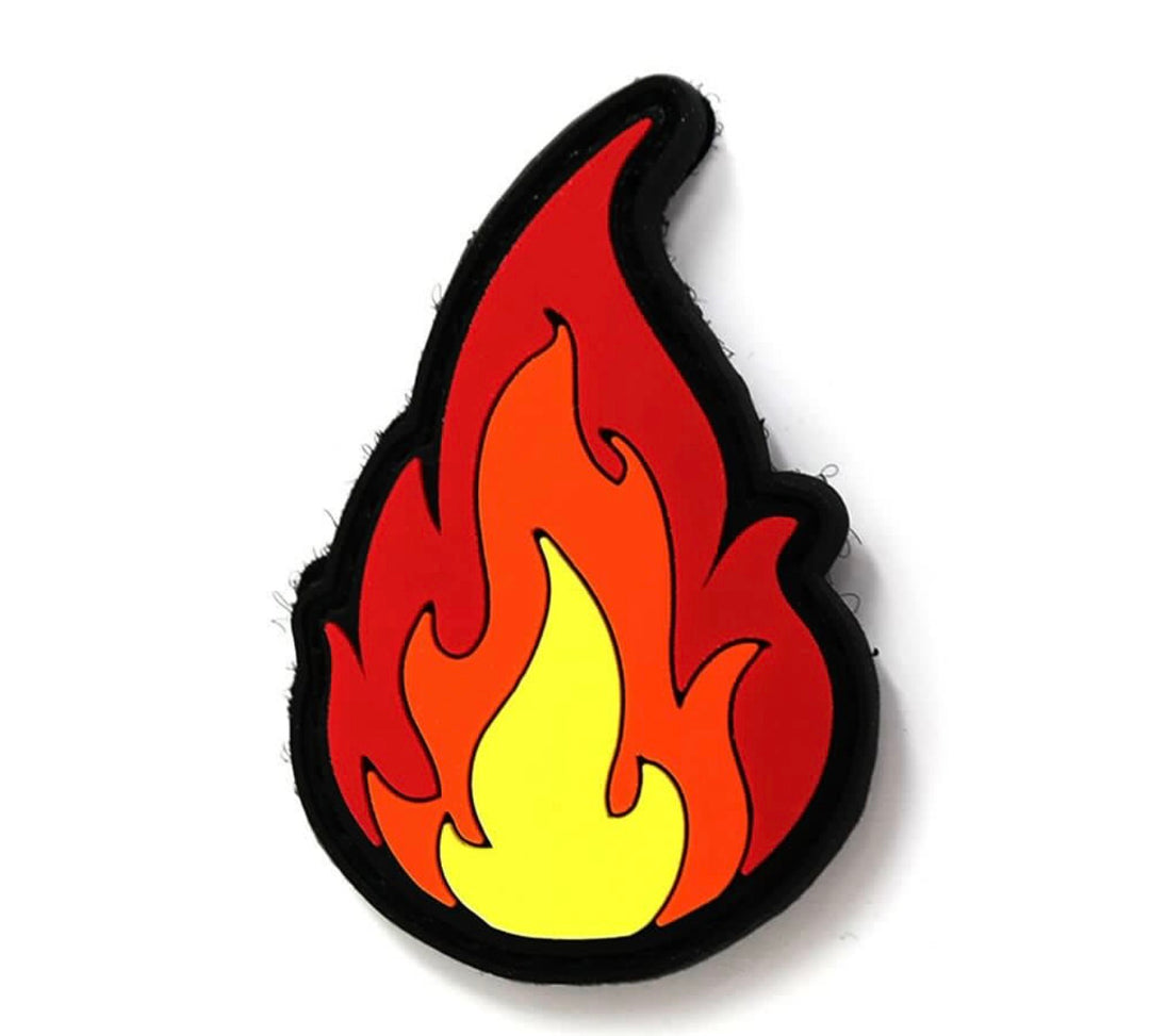 Fire Flame 3D Rubber Patch