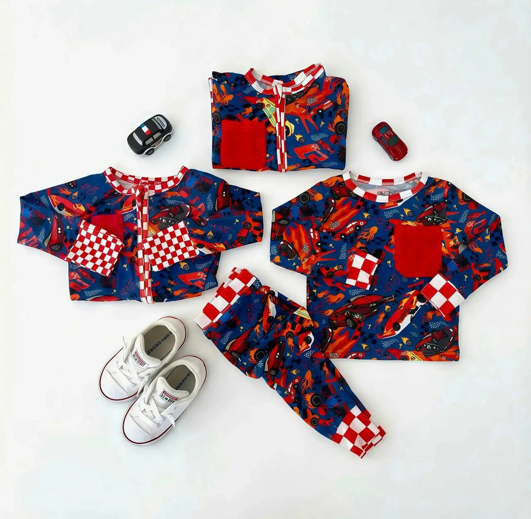 Bamboo Two Piece set | Turbo Check - Nik&DELLE