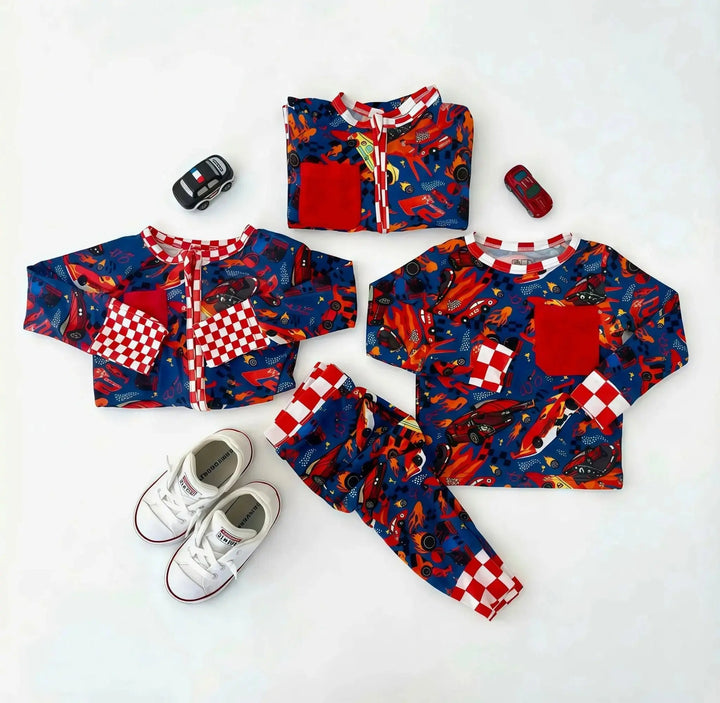 Bamboo Two Piece set | Turbo Check - Nik&DELLE