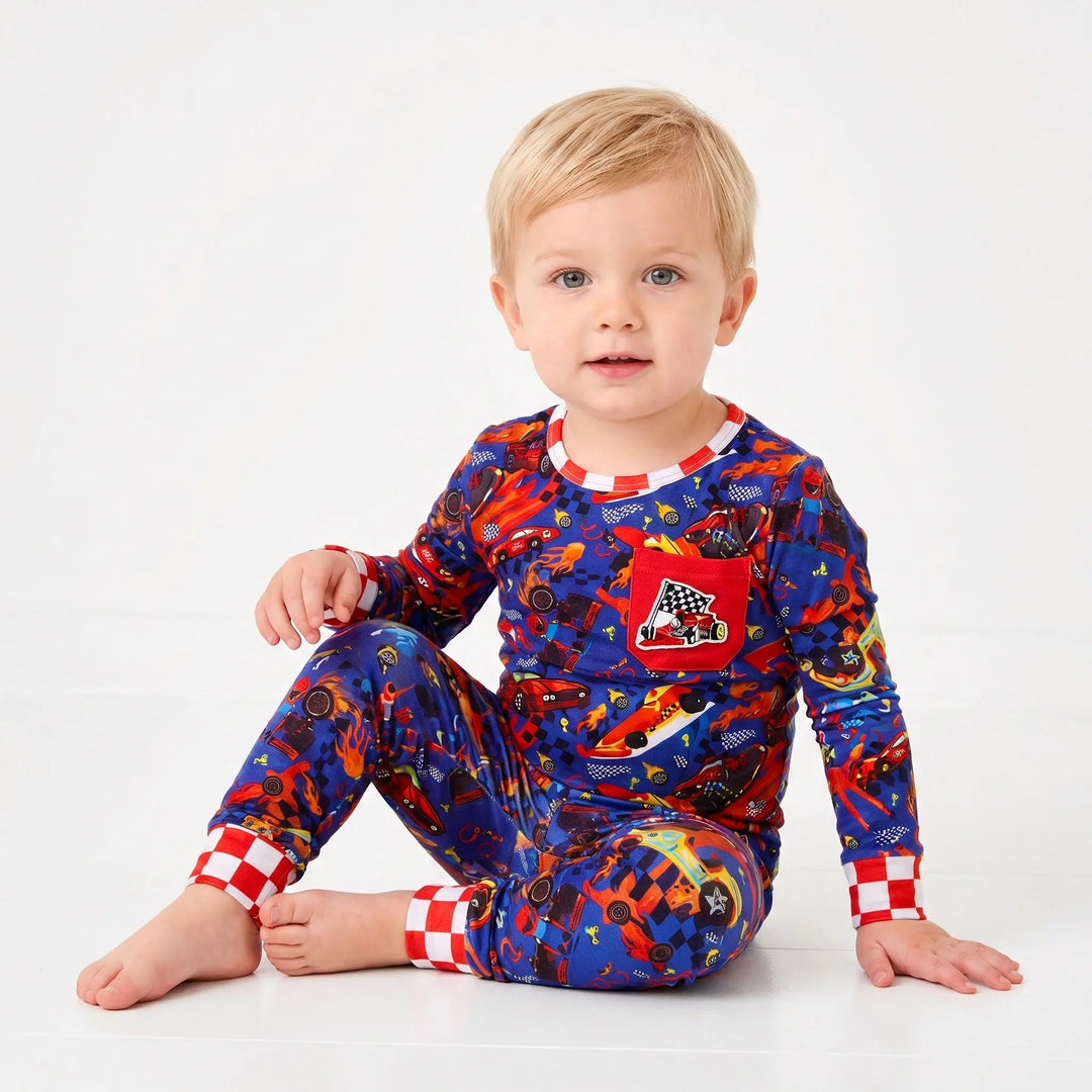 Bamboo Two Piece set | Little Racer Nik and DELLE