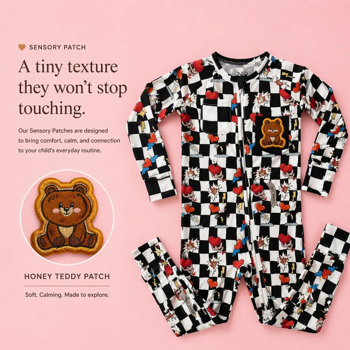 Honey Teddy Patch – Sensory - Friendly Add - On - Nik&DELLE