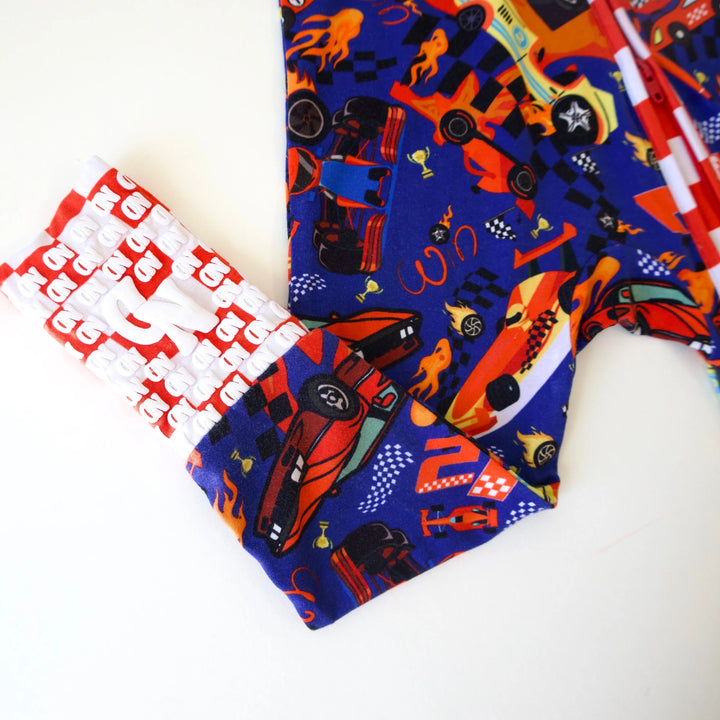 Convertible Zip Romper | Little Racer Nik and DELLE