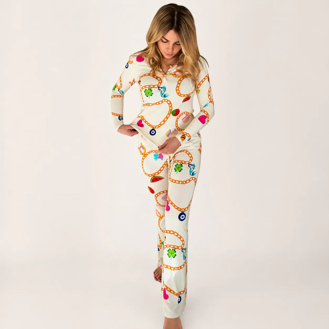 Pre-order Little Charmer Women’s Bamboo Pajama Set | Matching Loungewear Nik and DELLE