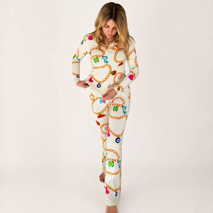 Pre-order Little Charmer Women’s Bamboo Pajama Set | Matching Loungewear Nik and DELLE