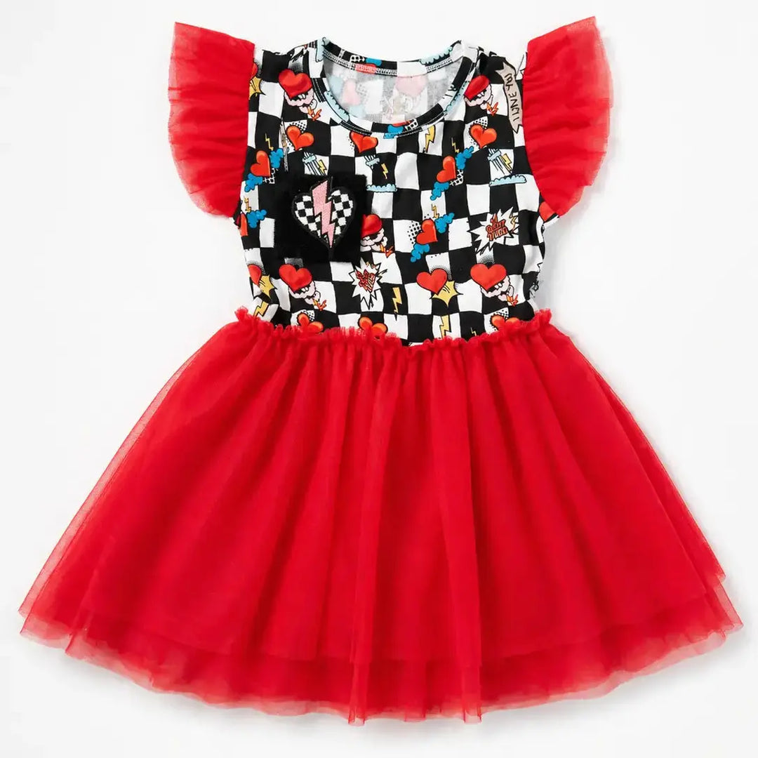 Electric Heart Tulle Bamboo Dress | Nik&DELLE Nik&DELLE