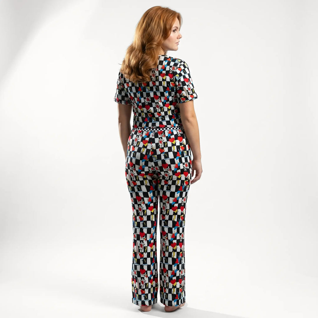 Electric Heart Women's Short Sleeve Two Piece Set Nik&DELLE