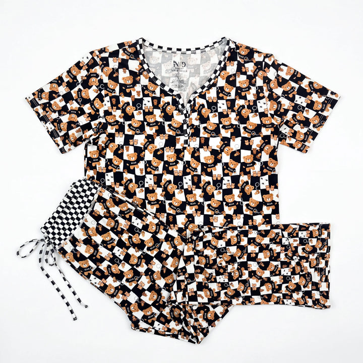 My Dear Teddy Women bamboo pajama set | Matching Pajamas | Nik&DELLE Nik and DELLE