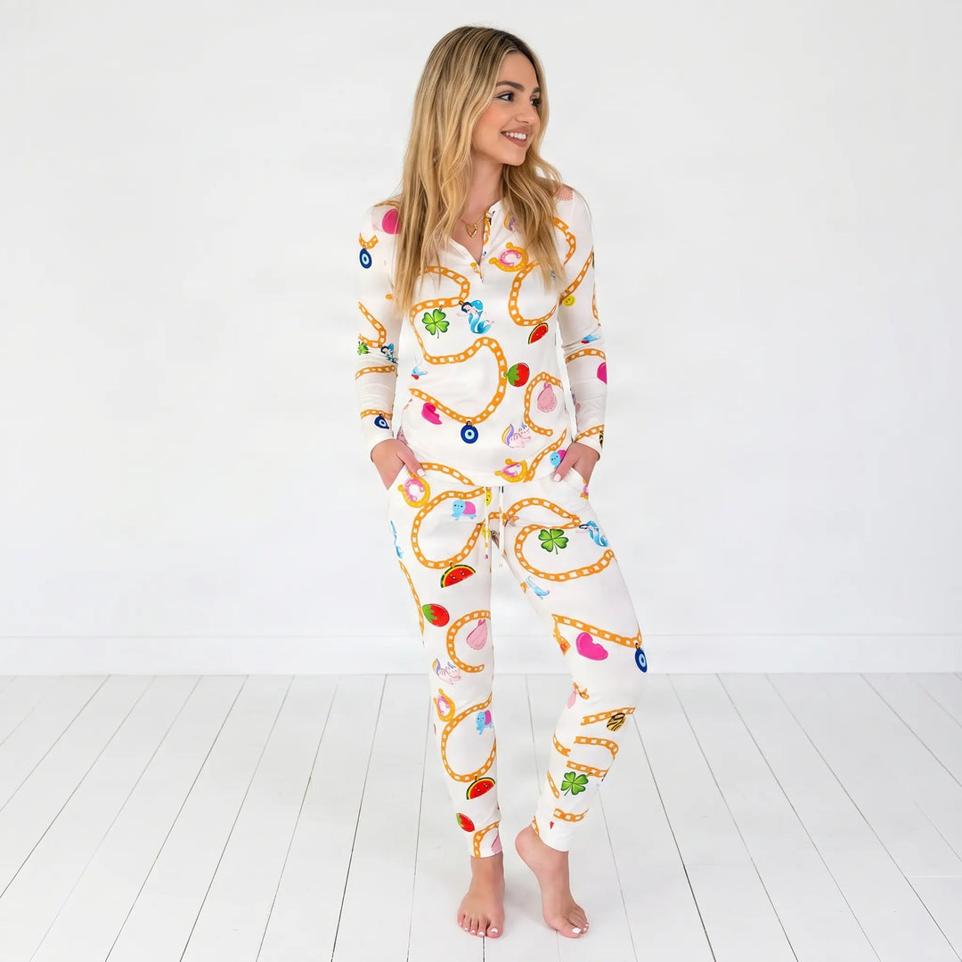 Pre-order Little Charmer Women’s Bamboo Pajama Set | Matching Loungewear Nik and DELLE