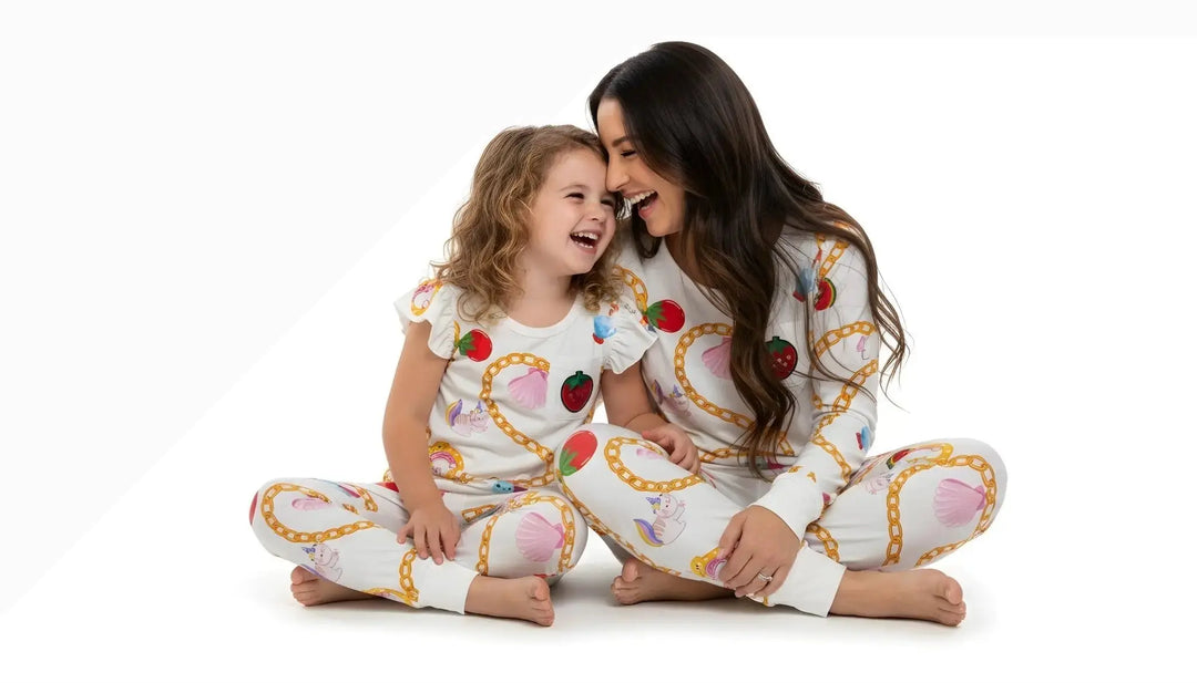 Little Charmer Bamboo Two - Piece Pajama Set in Pale Yellow | Nik and DELLE - Nik and DELLE