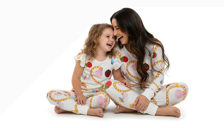 Little Charmer Bamboo Two - Piece Pajama Set in Pale Yellow | Nik and DELLE - Nik and DELLE