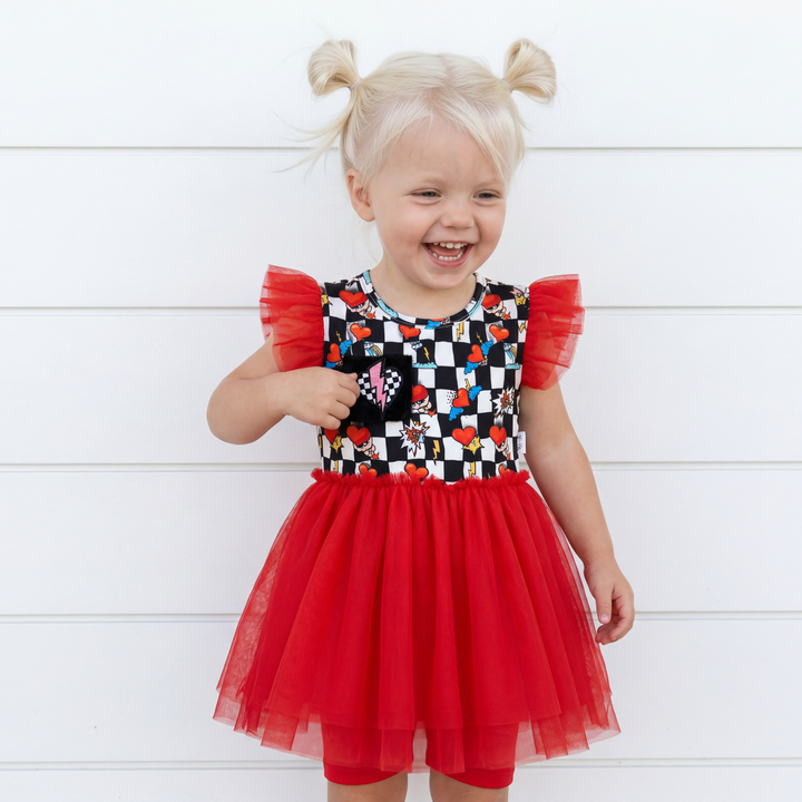 Electric Heart Tulle Bamboo Dress | Nik&DELLE