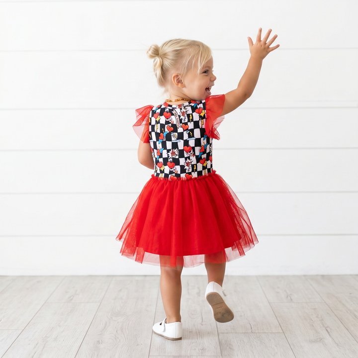 Electric Heart Tulle Bamboo Dress | Nik&DELLE