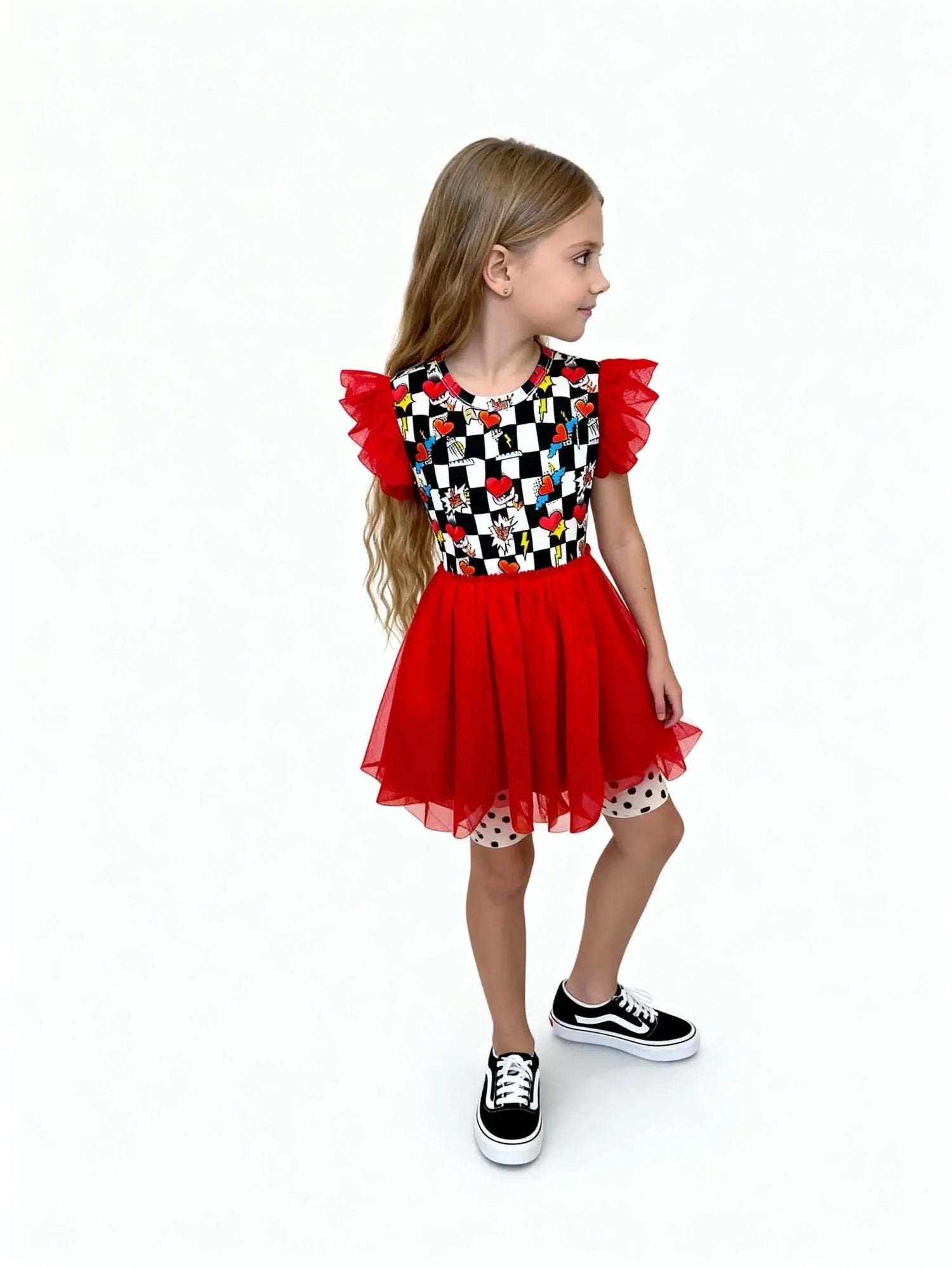 Electric Heart Tulle Bamboo Dress | Nik&DELLE - Nik&DELLE