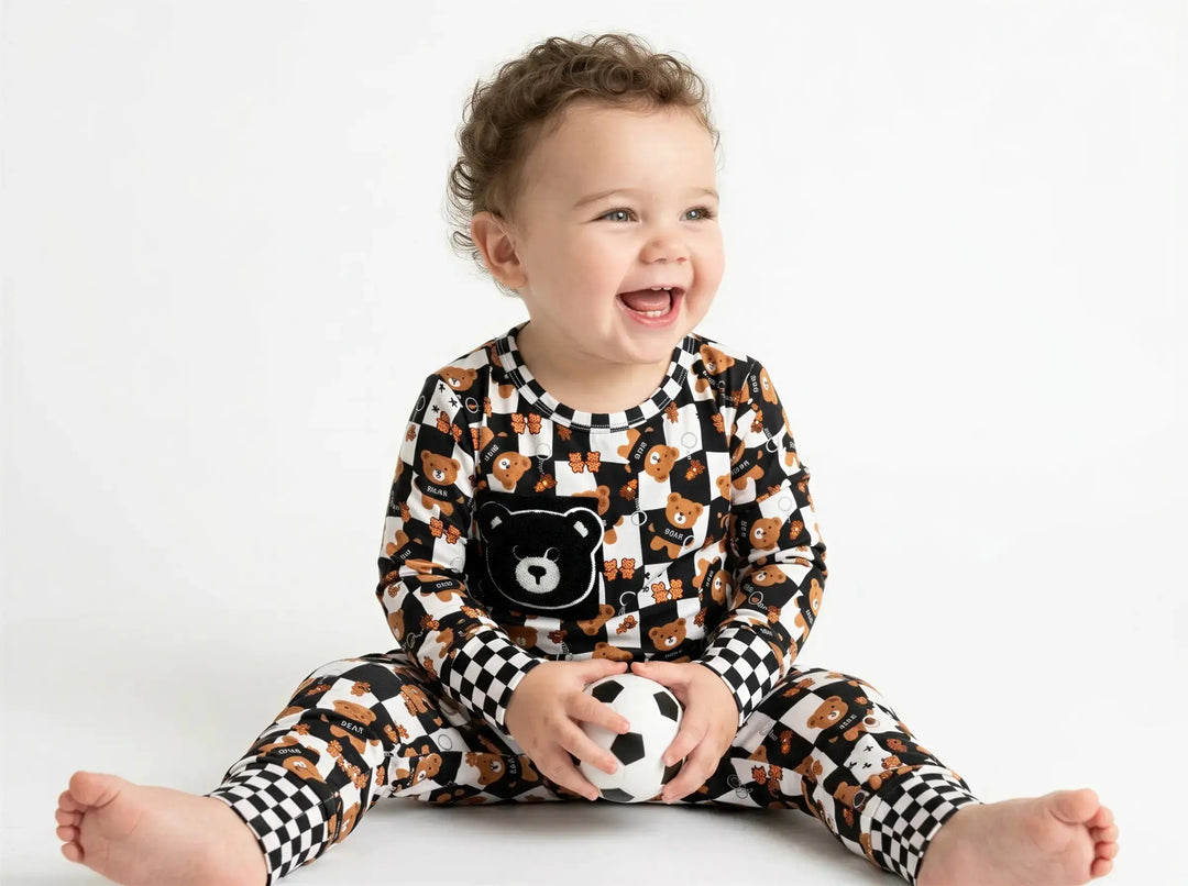 My Dear Teddy Bamboo Pajama Set | Sensory-Friendly | Nik&DELLE Nik&DELLE