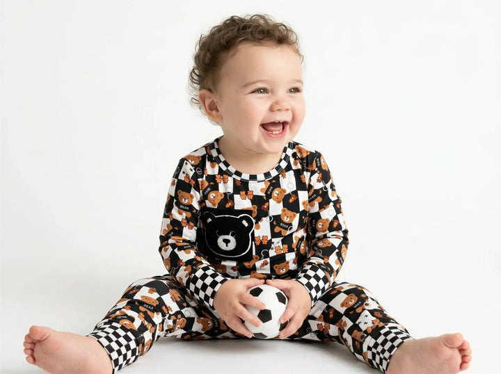 My Dear Teddy Bamboo Pajama Set | Sensory-Friendly | Nik&DELLE Nik&DELLE