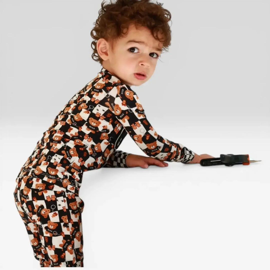 My Dear Teddy Bamboo Pajama Set | Sensory-Friendly | Nik&DELLE Nik&DELLE