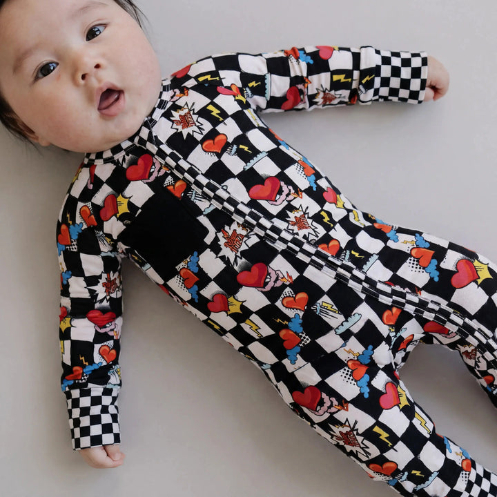 Electric Heart Convertible Romper | Nik and DELLE - Nik&DELLE