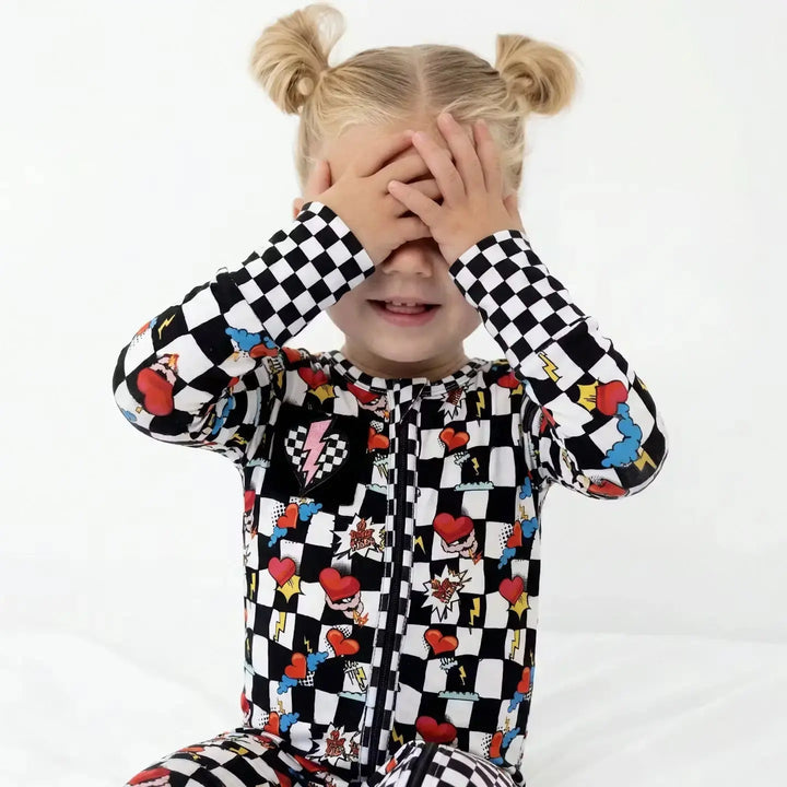 Electric Heart Convertible Romper | Nik and DELLE - Nik&DELLE