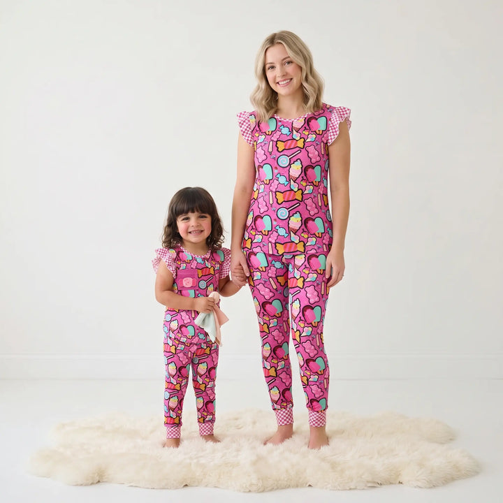 Bamboo Ruffle  Two Piece sets with Candy Patch | Candy Shop Nik&DELLE