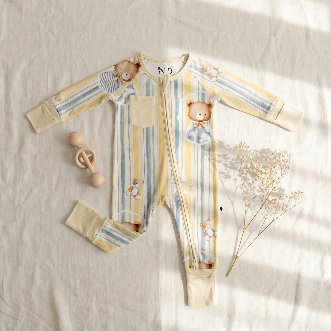 Sunday Teddy Convertible Bamboo Zipper Pajama
