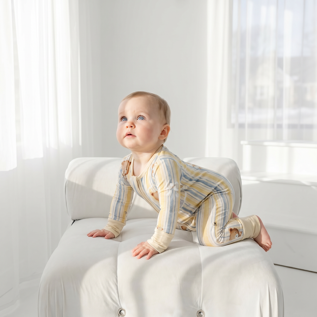 Sunday Teddy Convertible Bamboo Zipper Pajama
