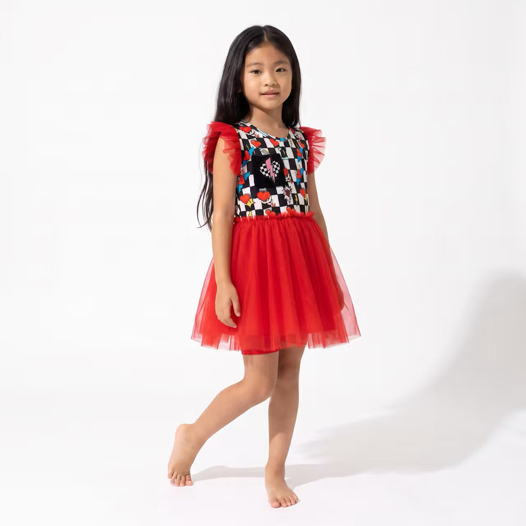 Electric Heart Tulle Bamboo Dress and short | Nik&DELLE