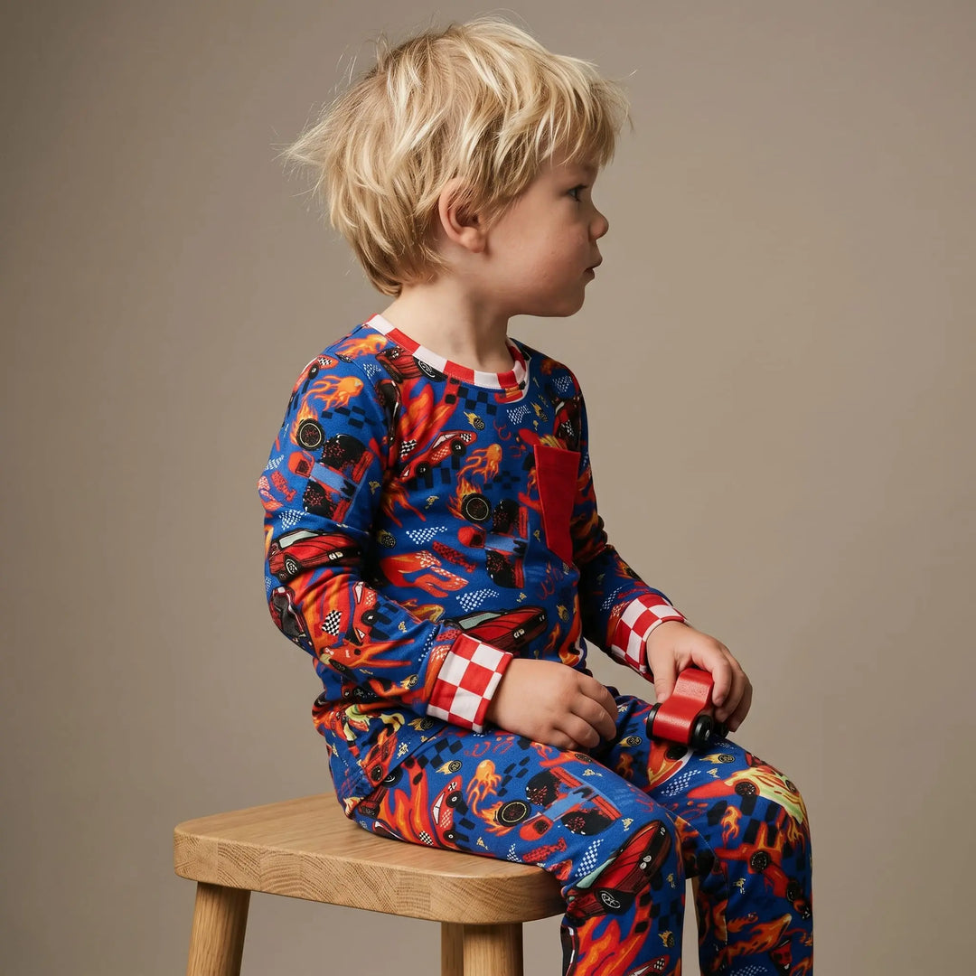 Bamboo Two Piece set | Little Racer Nik and DELLE