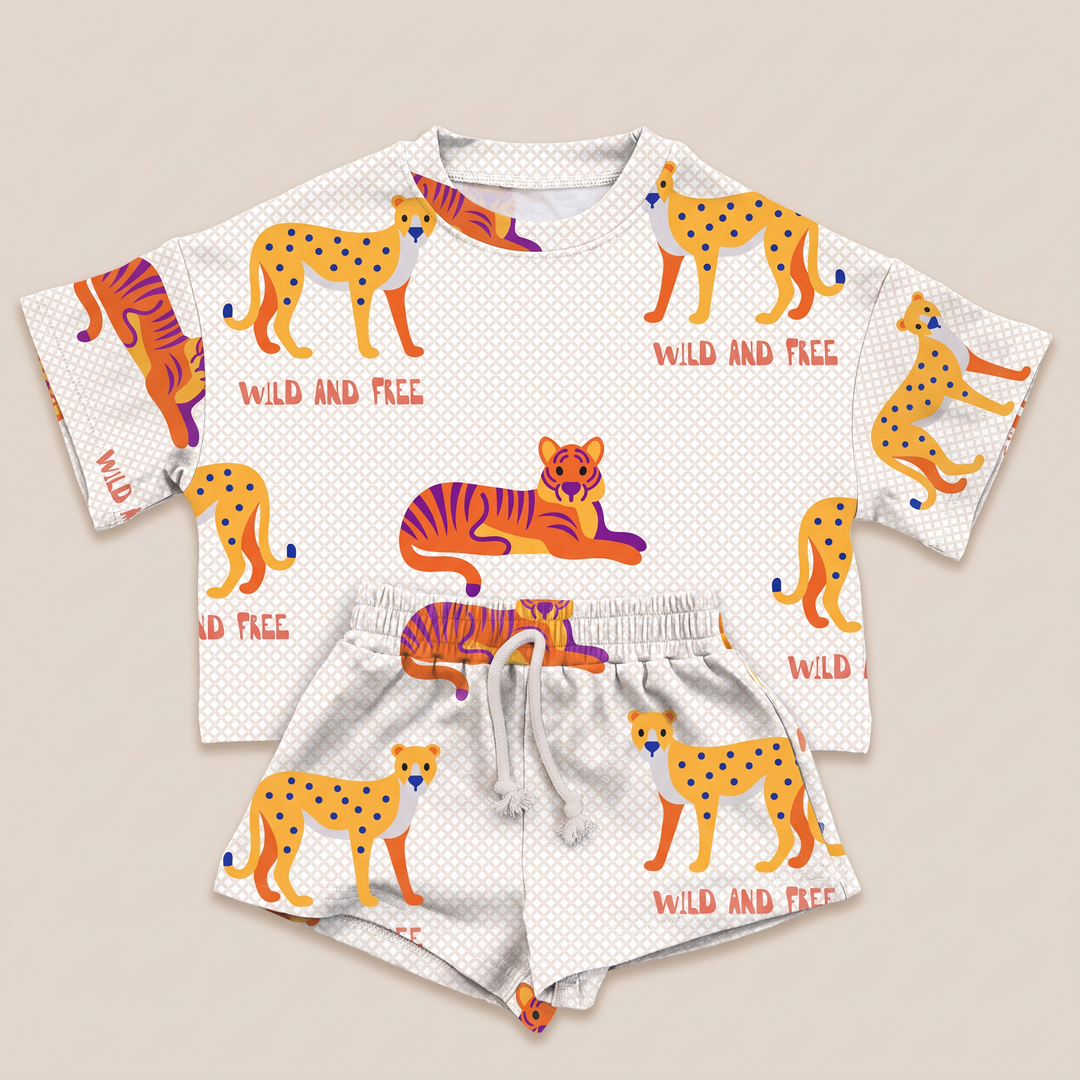 Wild & Free Tiger Oversized Cotton Set | Preorder