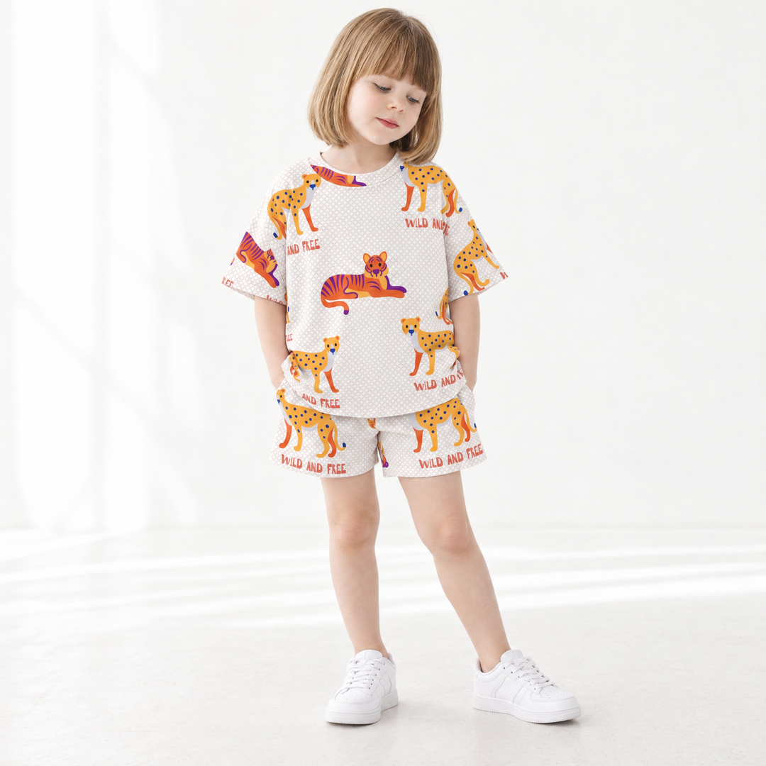 Wild & Free Tiger Oversized Cotton Set | Preorder